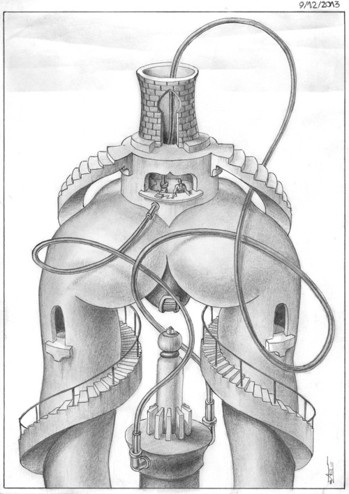 Obra gráfica -Jose Gabaldon- Arquitecturas 12